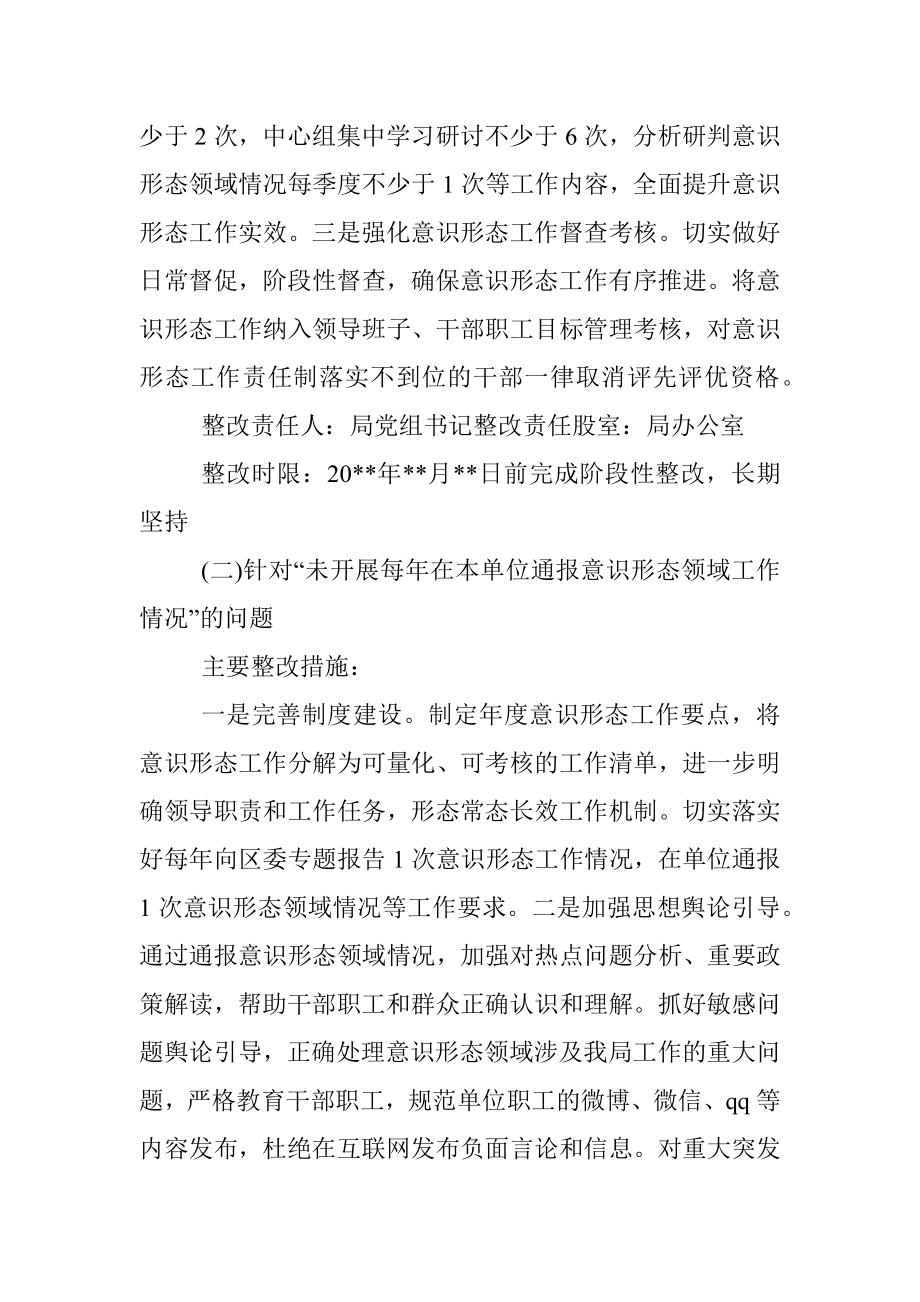 中共市区行局党组意识形态工作整改方案.docx_第2页