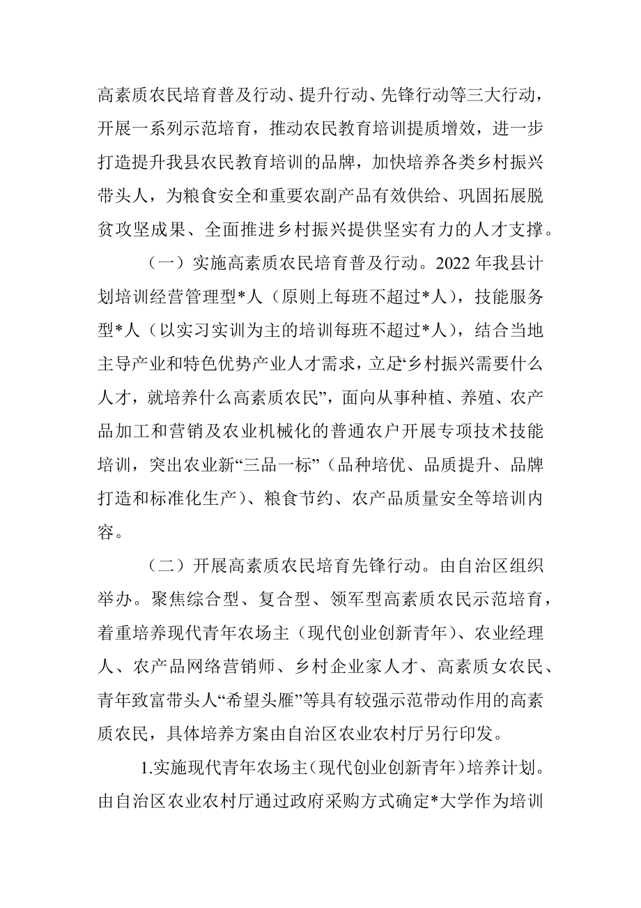 县区高素质农民培育实施方案.docx_第2页