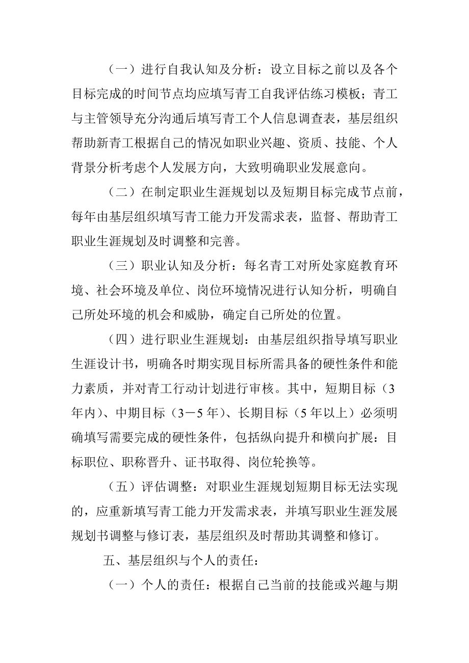 青工职业生涯规划实施办法.docx_第2页