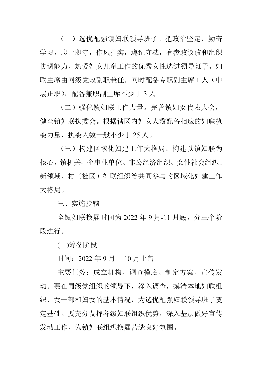 X镇妇联换届工作实施方案.docx_第2页