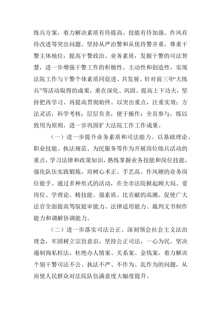 全市法院业务岗位大练兵活动的实施方案.docx_第2页