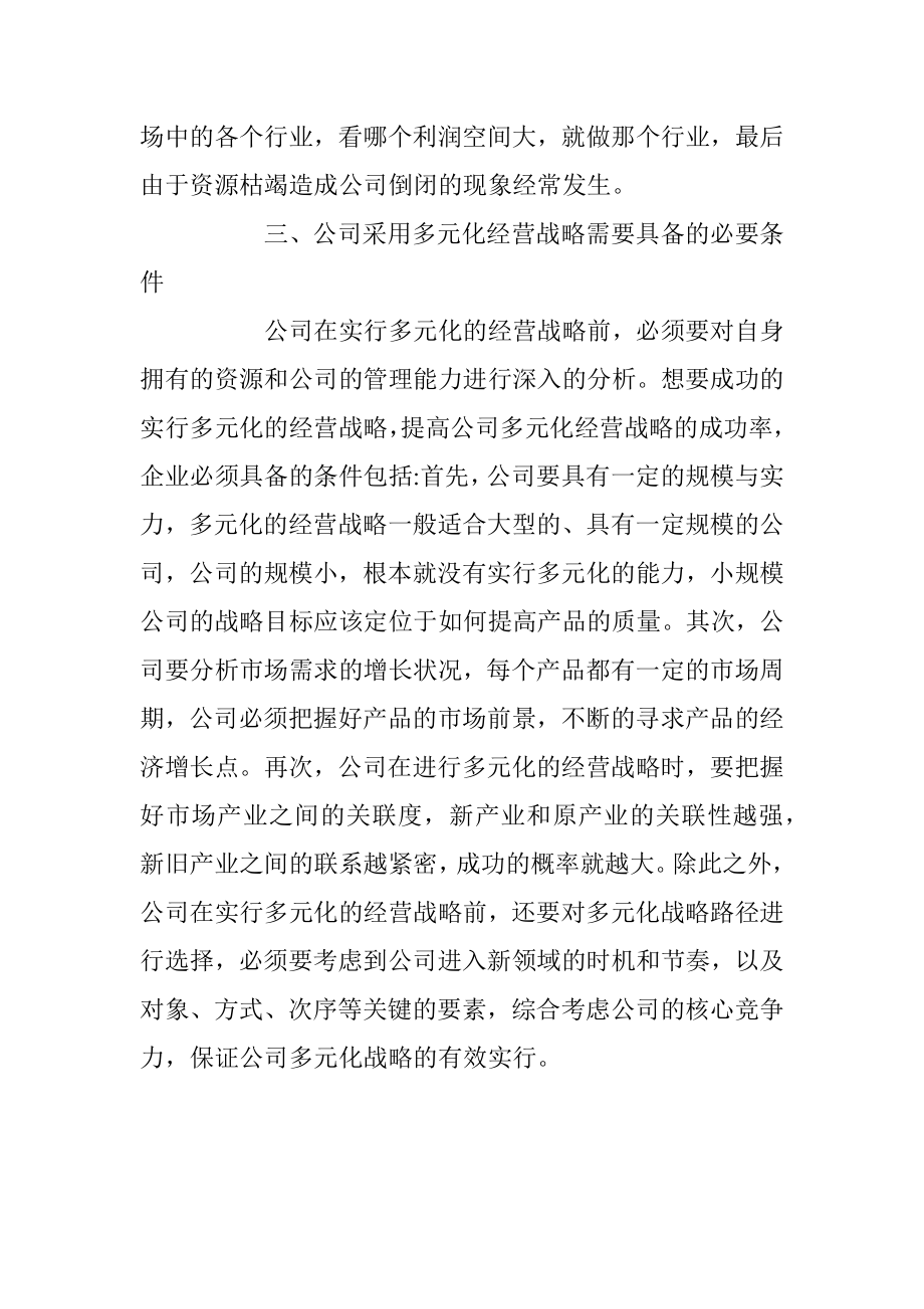 公司多元化经营战略.docx_第3页