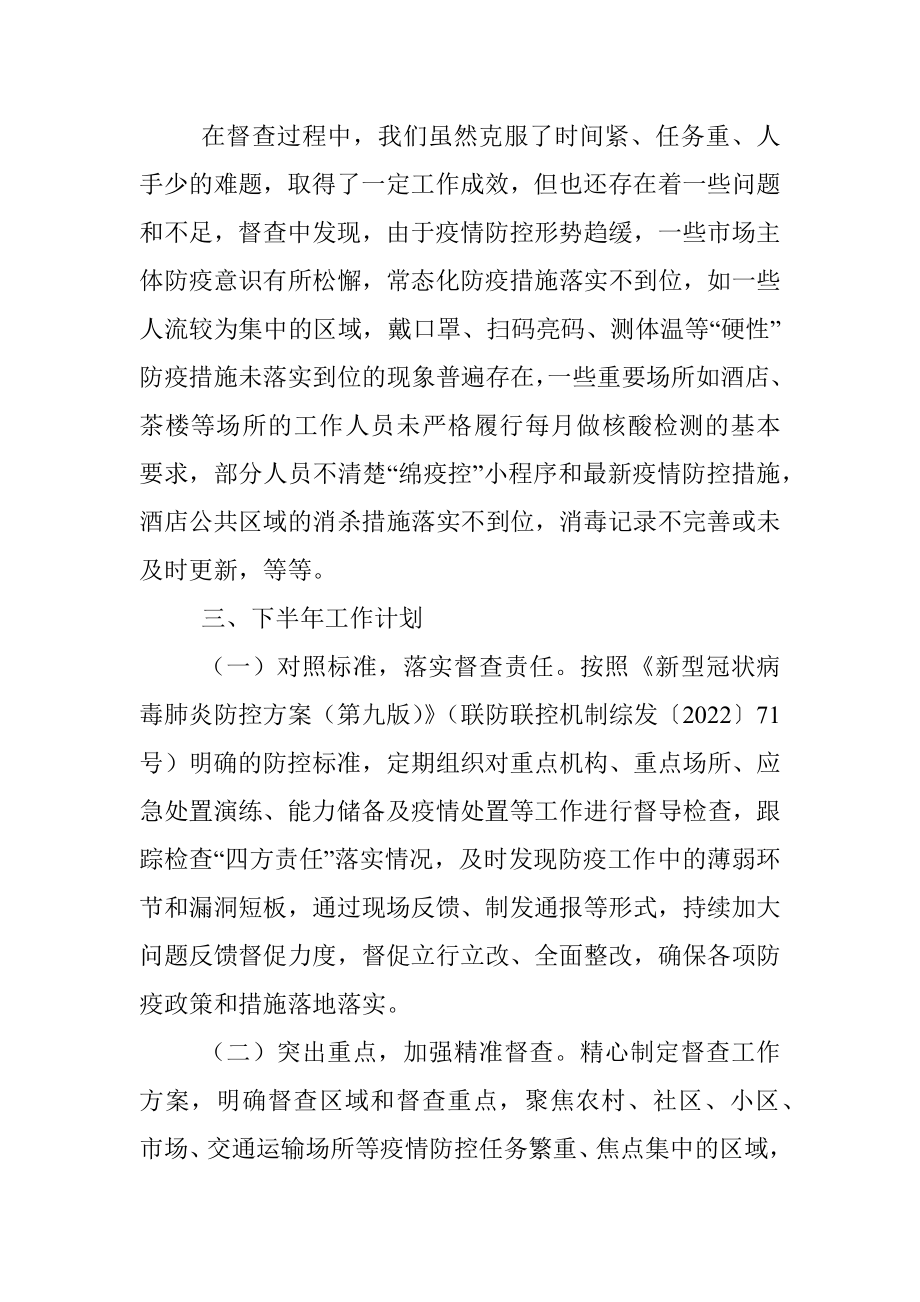 疫情防控督查组上半年工作总结.docx_第3页