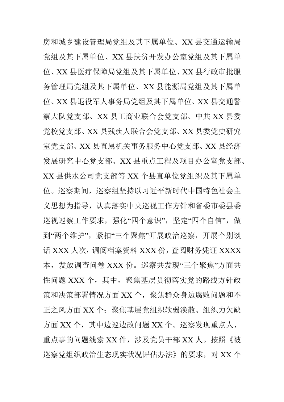 县委巡察办2020年度巡察工作总结.docx_第3页