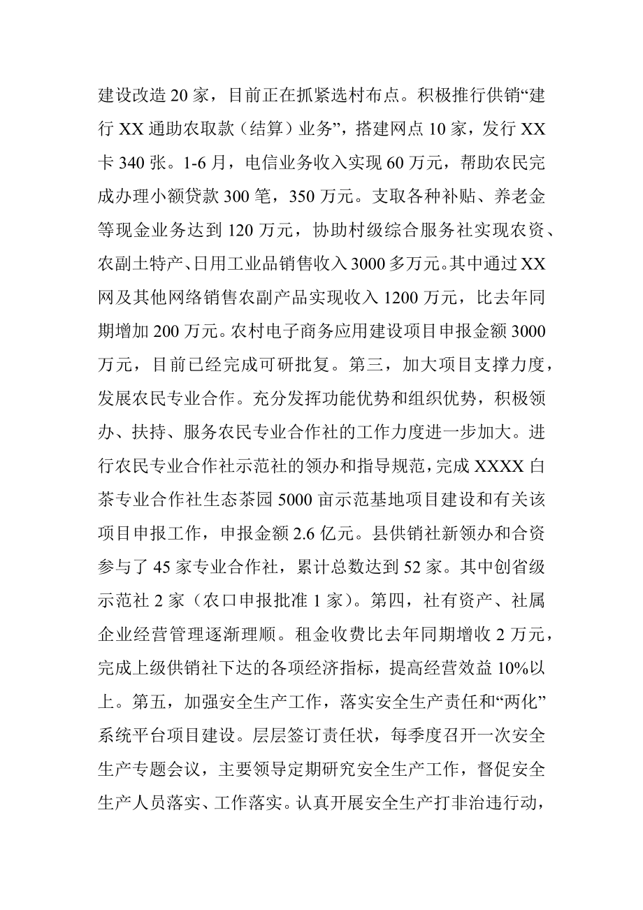 县供销社党组领导班子意识形态工作总结.docx_第3页