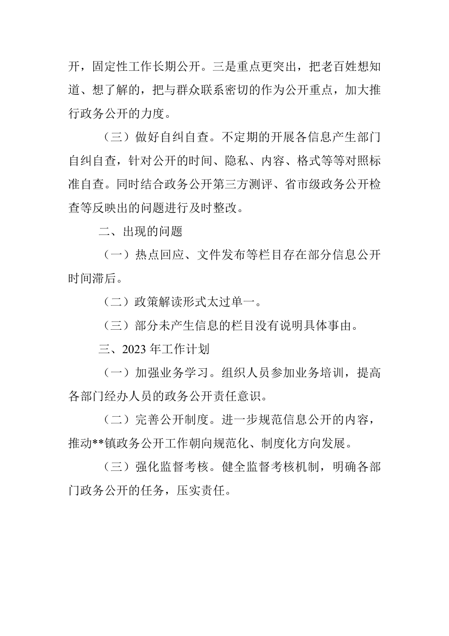 镇2022年政务公开工作总结和2023年工作计划.docx_第2页