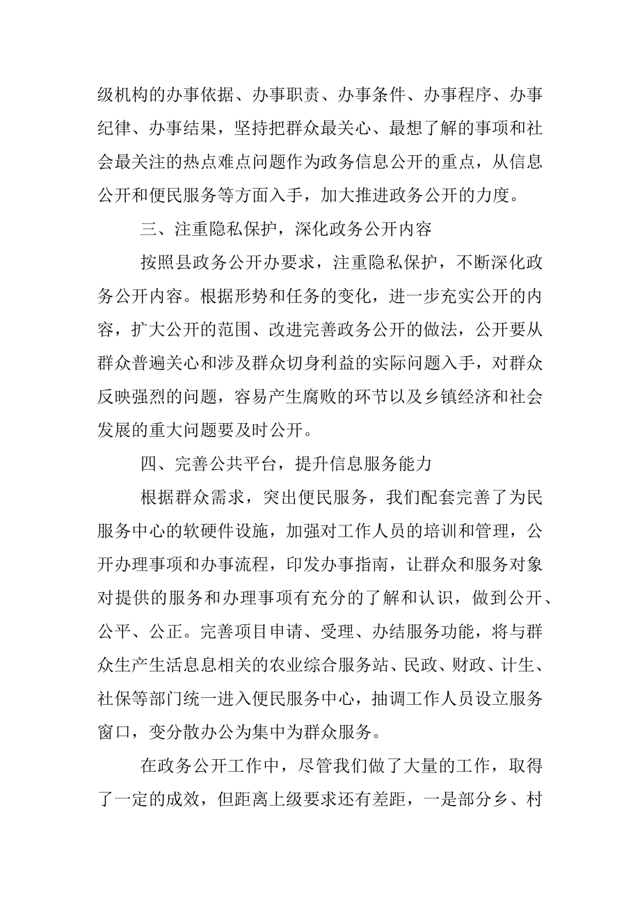 乡2022年度政务公开工作总结.docx_第2页