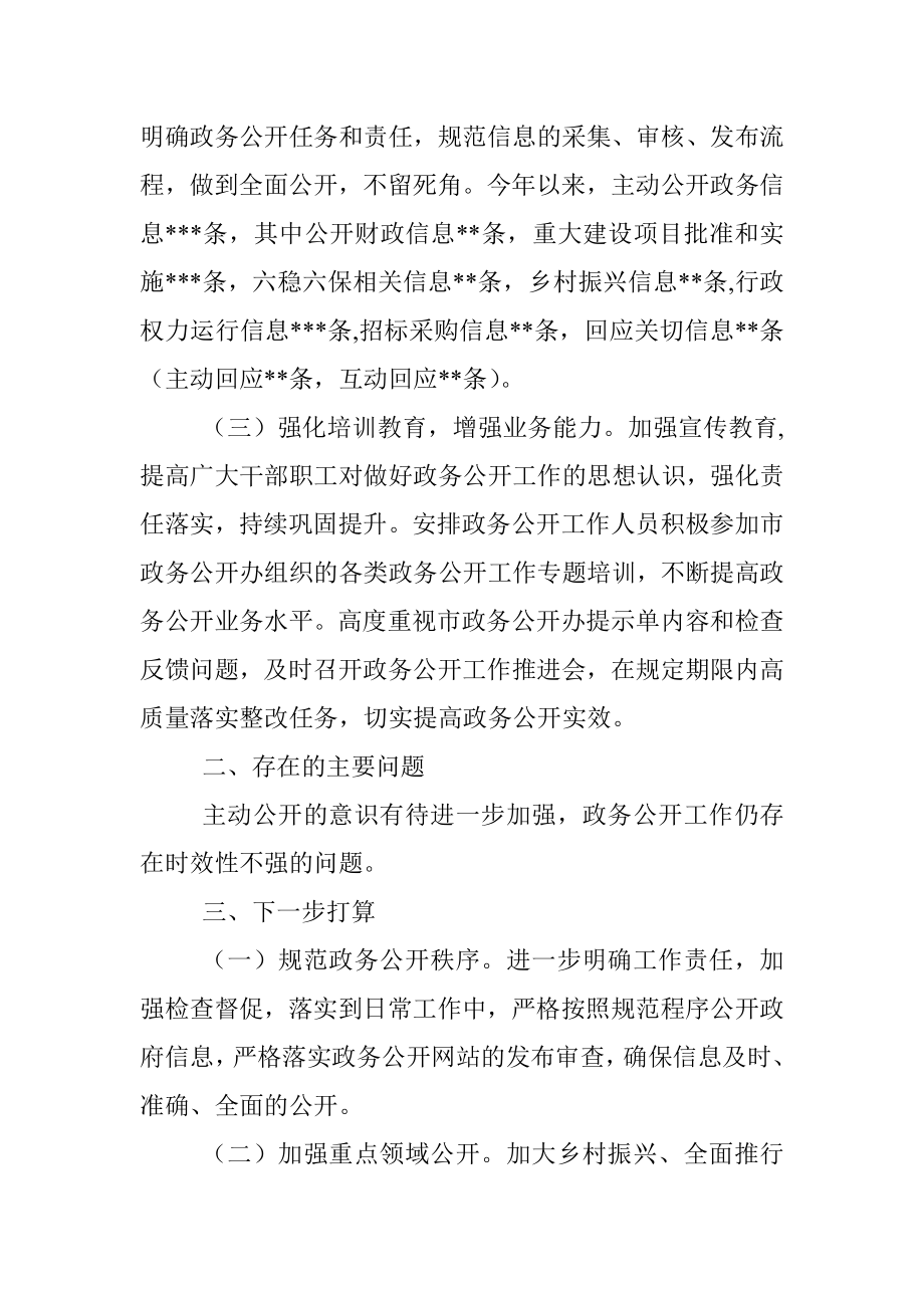 市水利局2022年度政务公开工作总结.docx_第2页