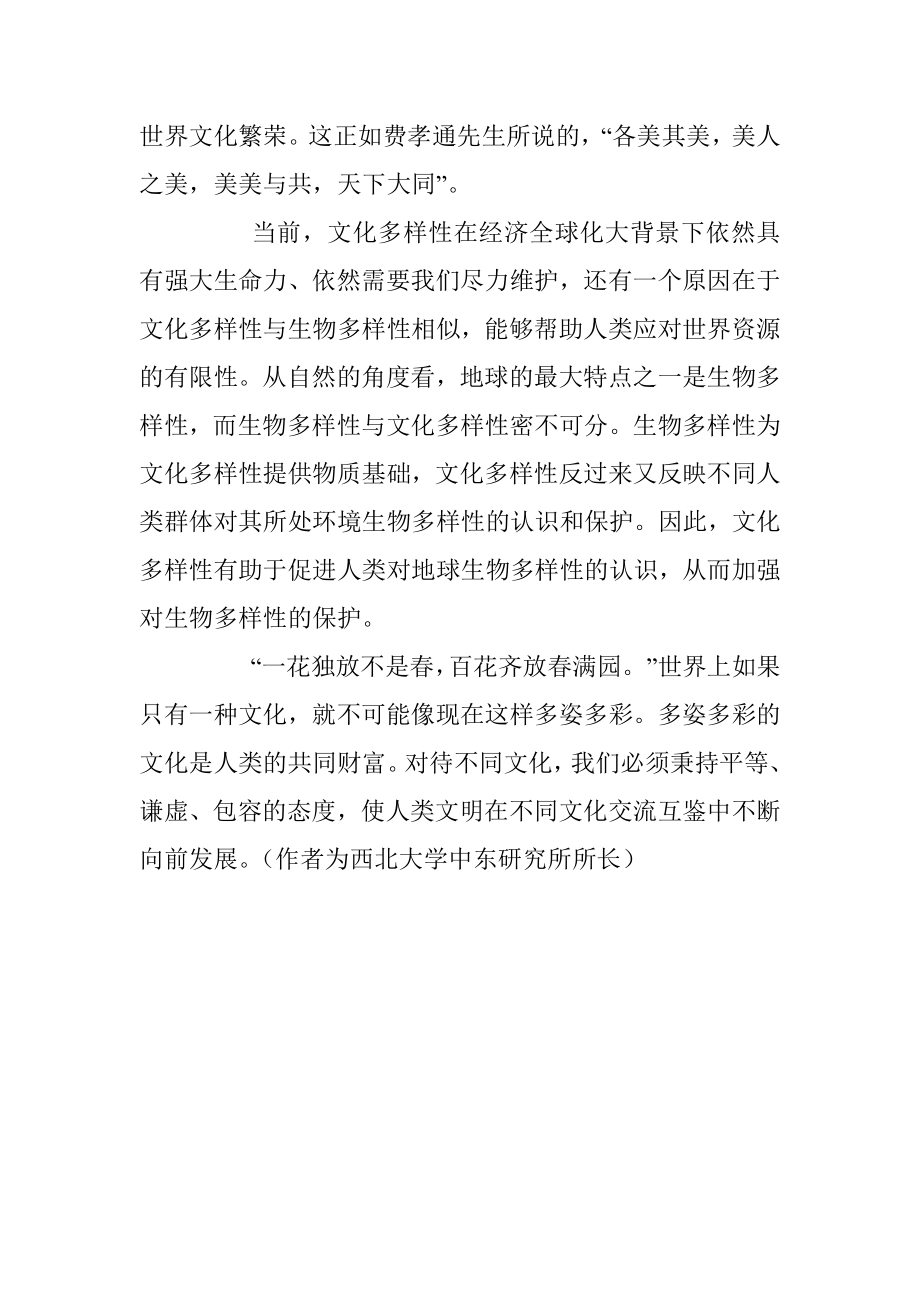 黄民兴：多姿多彩的文化是人类共同财富.docx_第3页