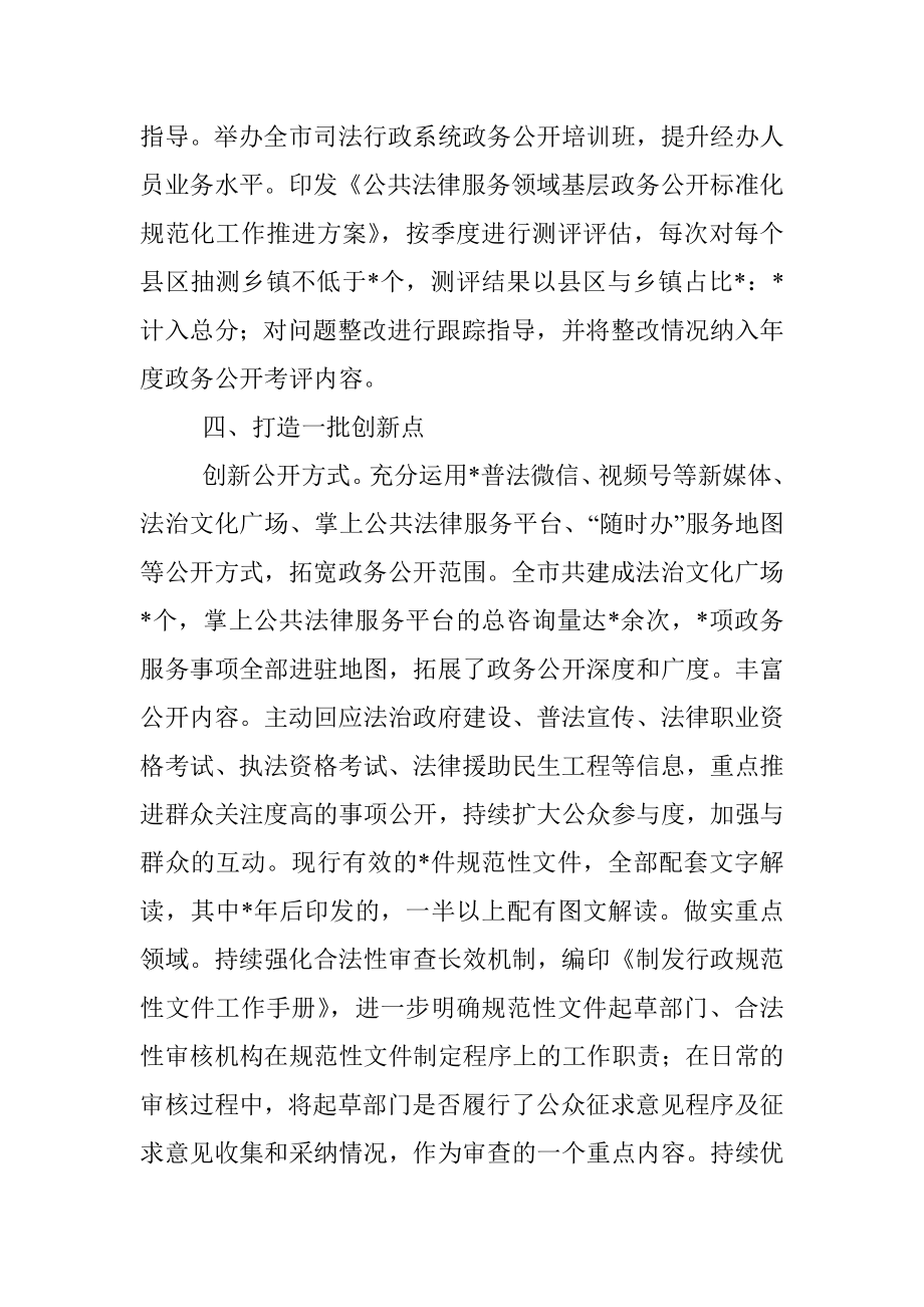 市司法局政务公开工作交流发言材料.docx_第3页