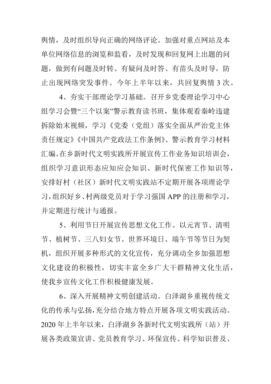 2020年上半年宣传工作总结及下半年工作计划.docx_第2页