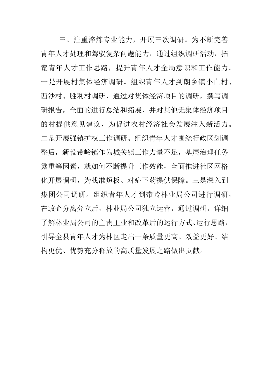 培养高素质青年人才队伍经验交流材料.docx_第3页