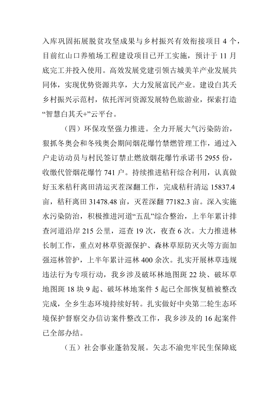 乡镇2022年上半年工作总结和下半年工作计划_1.docx_第3页