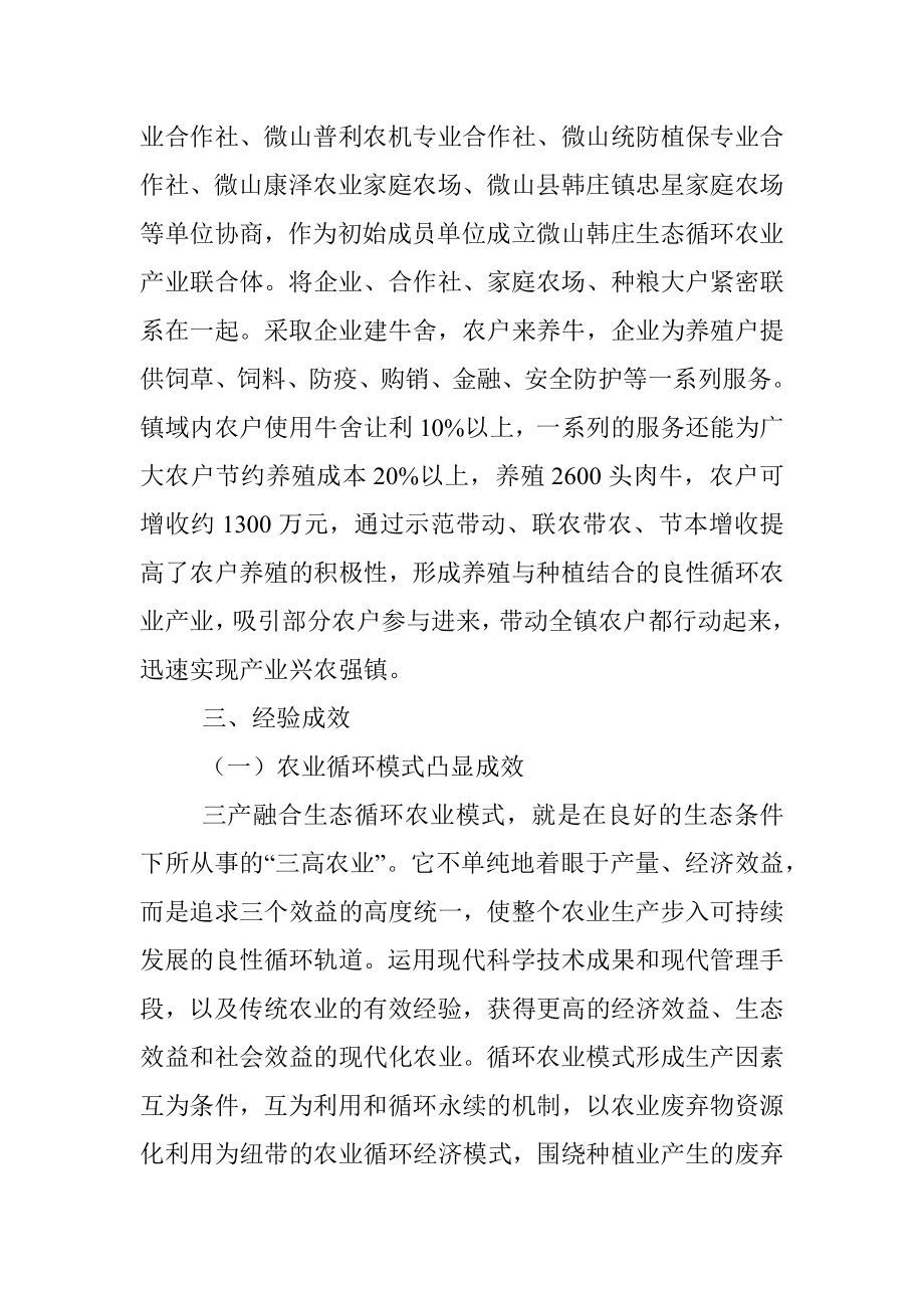 乡村振兴经验材料：发展生态循环农业助推乡村产业振兴.docx_第3页