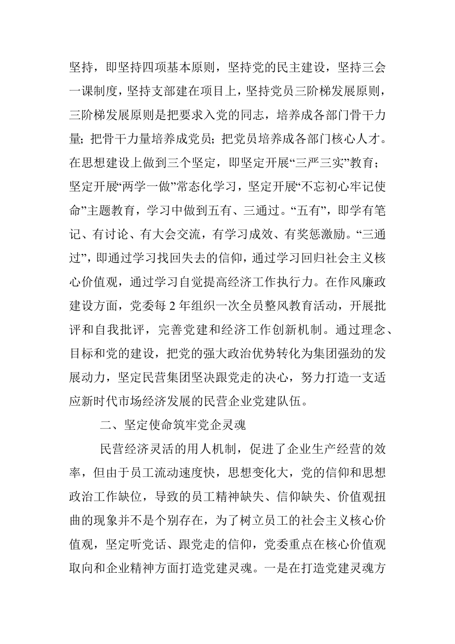 党企深度融合促进经济快速发展--民营投资集团党建工作总结.docx_第2页