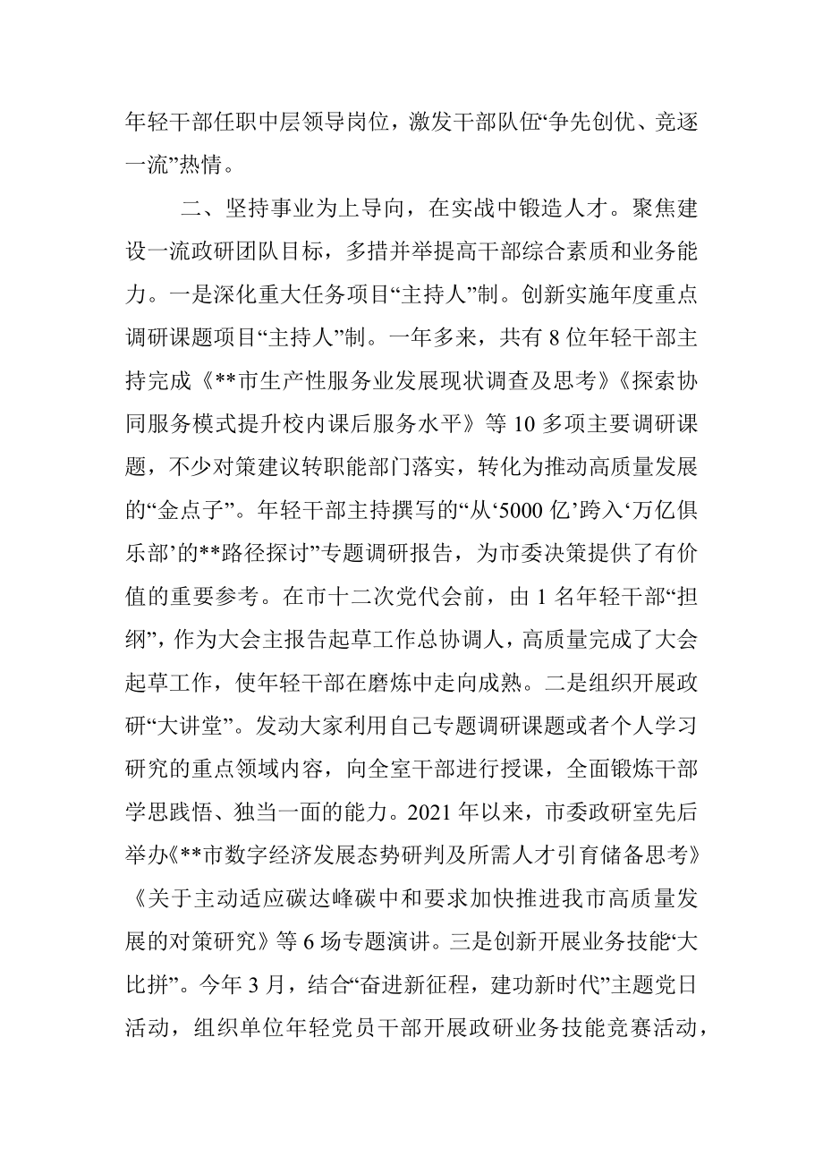 市委政研室党建与人才工作总结.docx_第2页