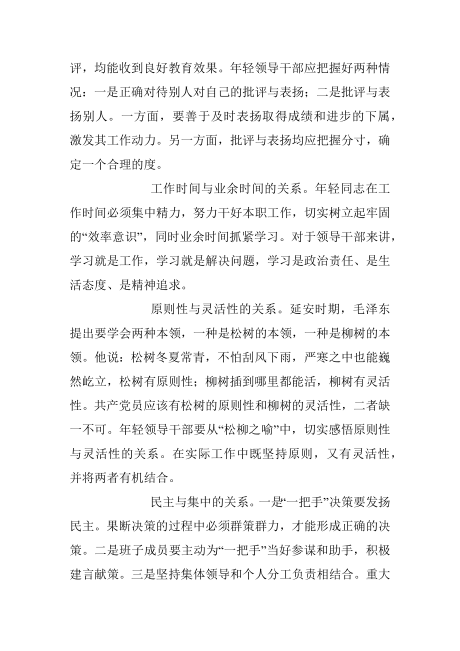 年轻领导干部应处理好十种关系.docx_第3页