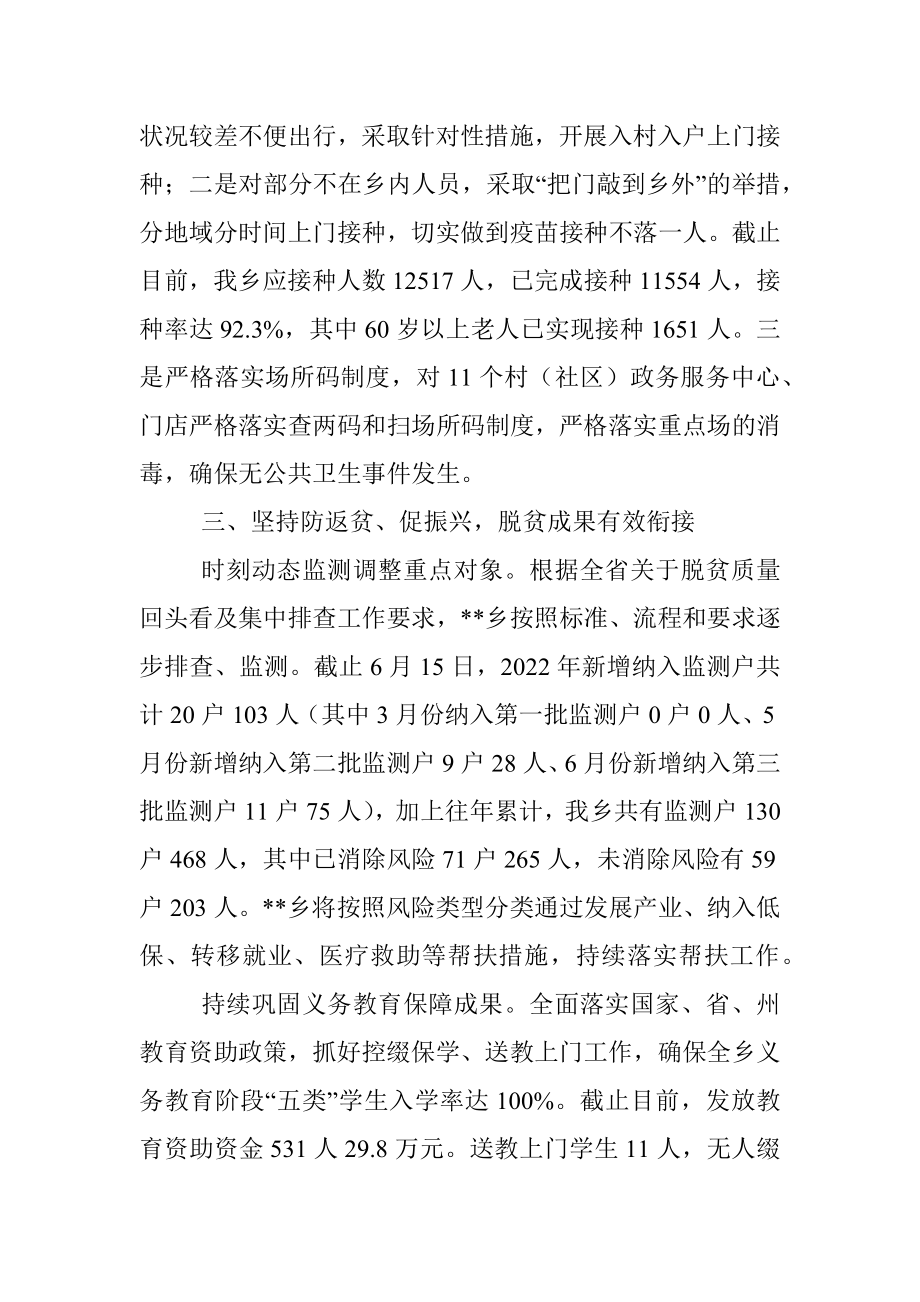 乡2022年度上半年工作总结.docx_第2页