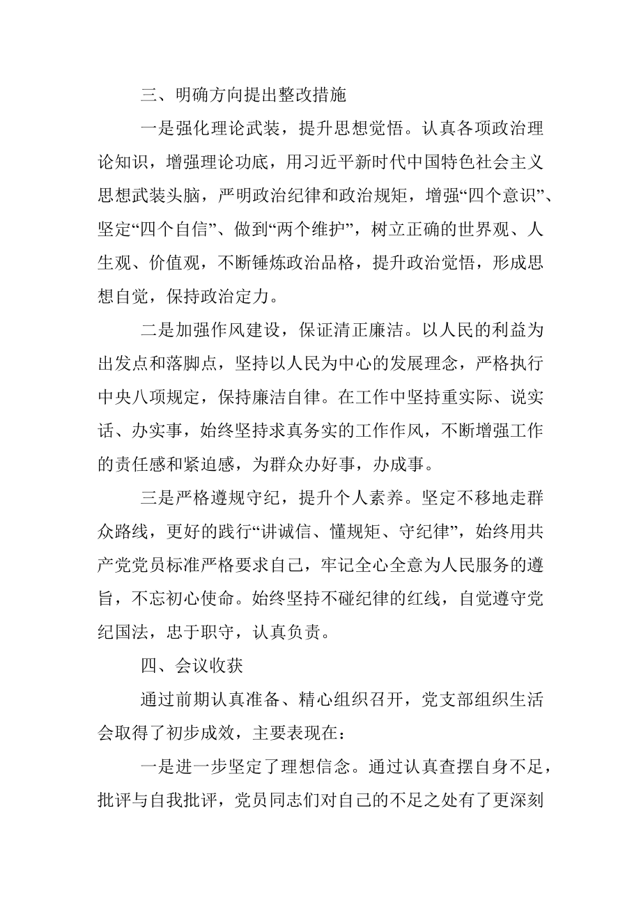 支部专题组织生活会汇报总结.docx_第3页