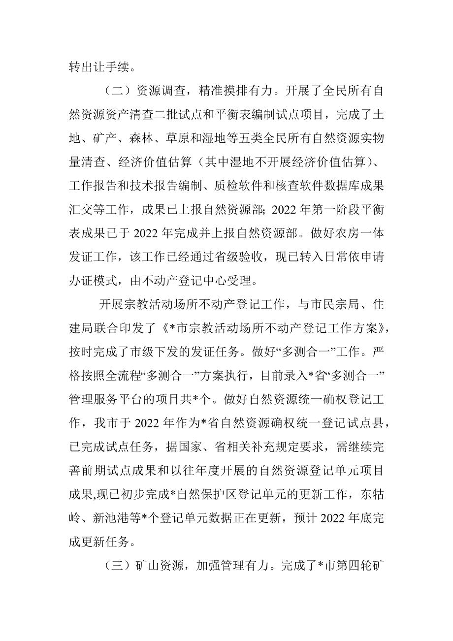 市自然资源局2022年度工作总结.docx_第2页