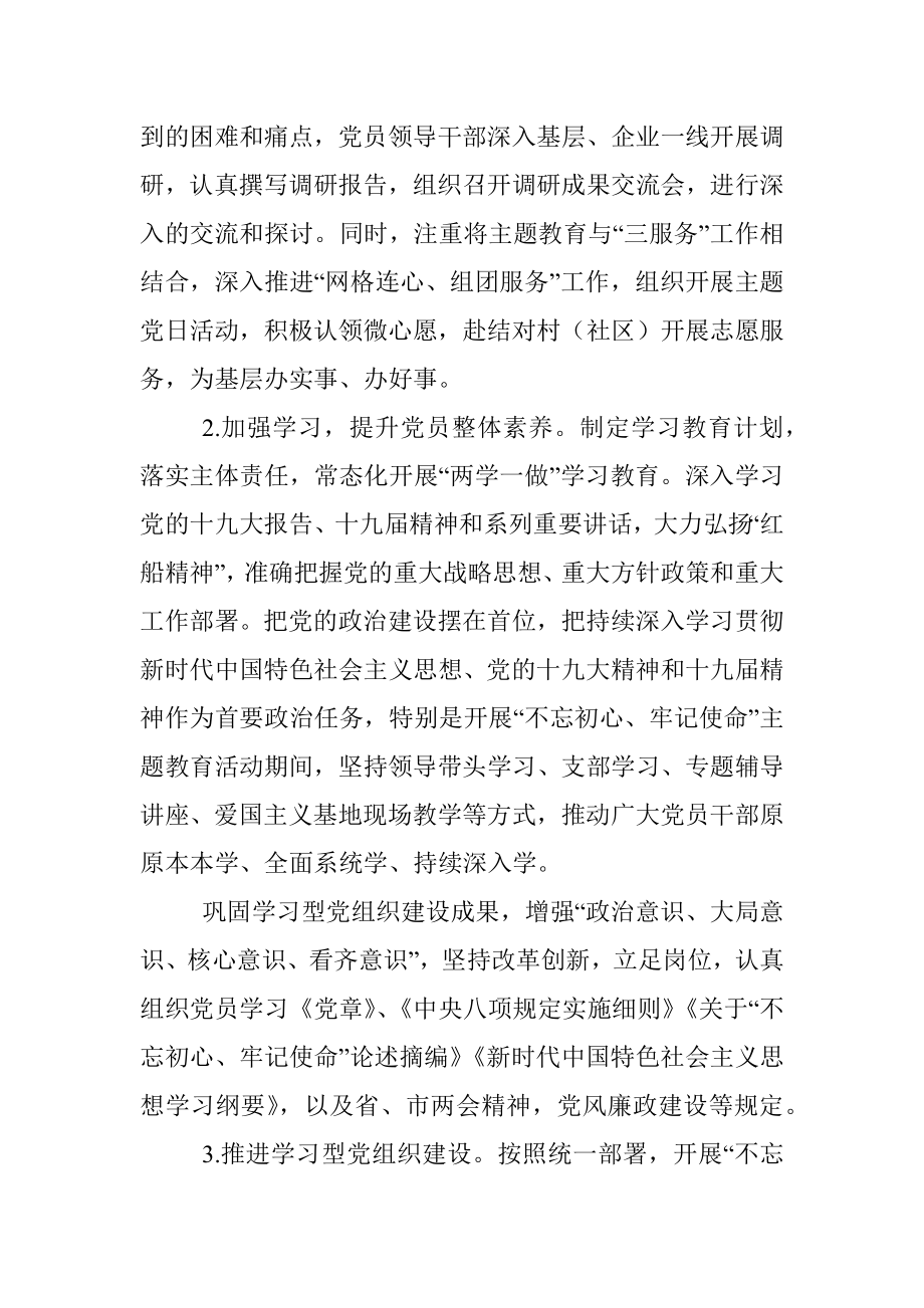 2020年X市党支部工作总结 .docx_第3页