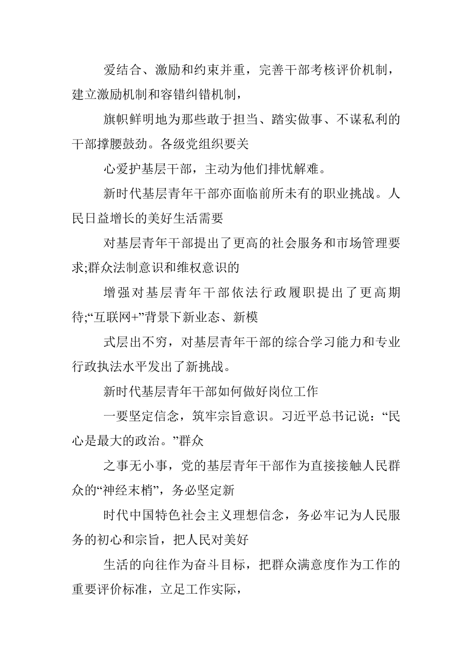 工作研究：新时代基层青年干部做好岗位工作之我见.docx_第2页