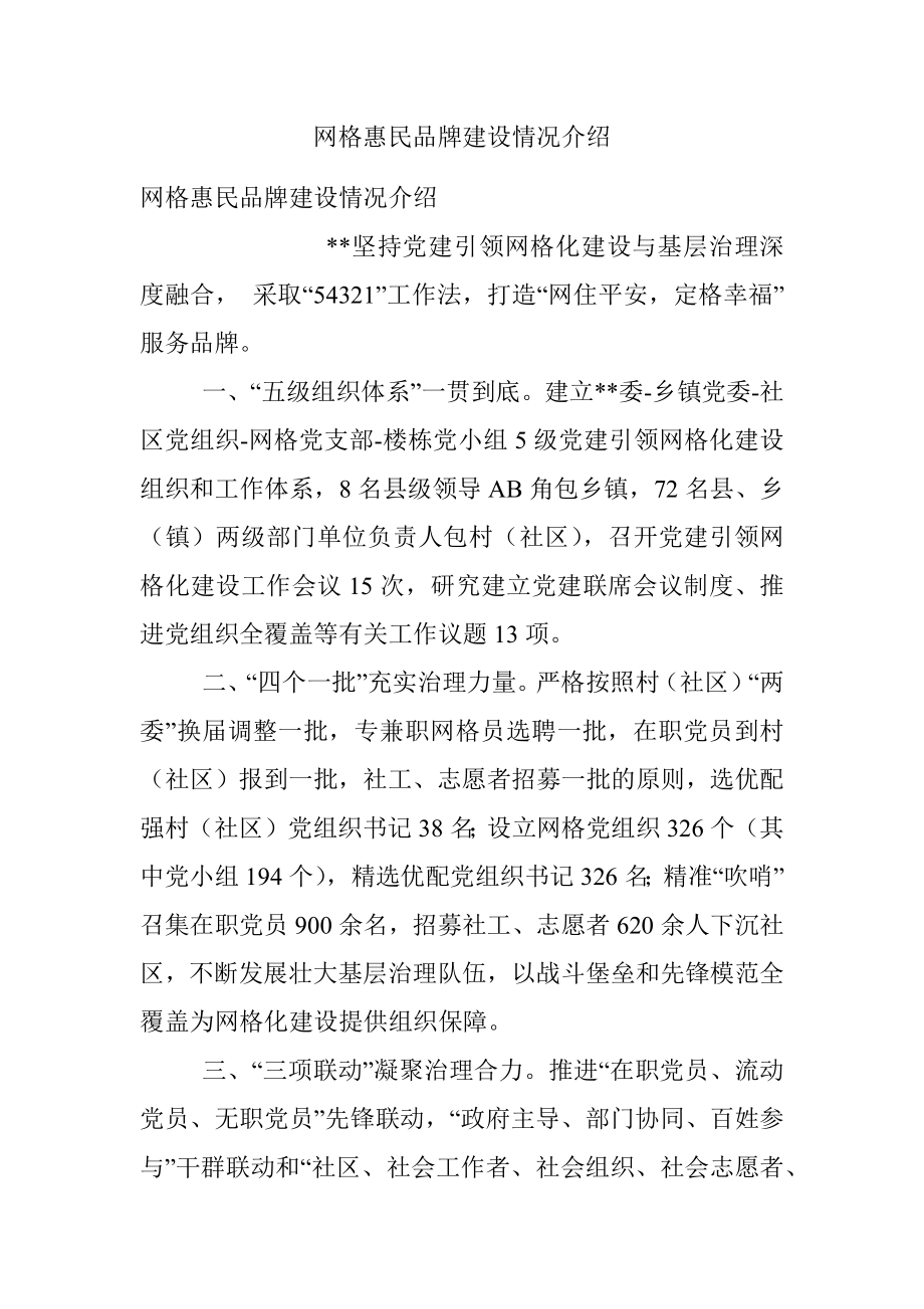 网格惠民品牌建设情况介绍.docx_第1页