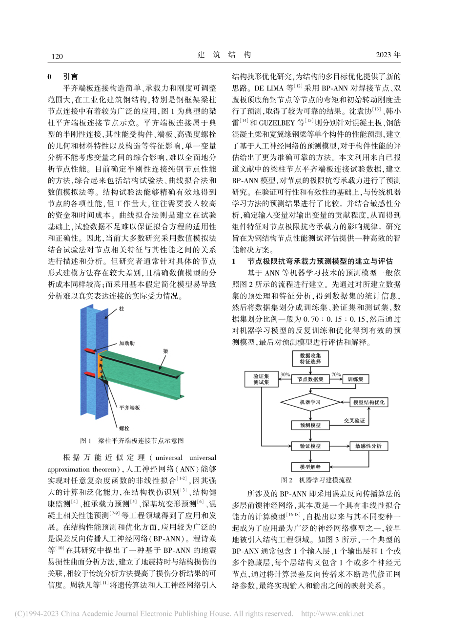 采用BP-ANN模型的梁柱...节点极限抗弯承载力预测研究_刘仲洋.pdf_第2页