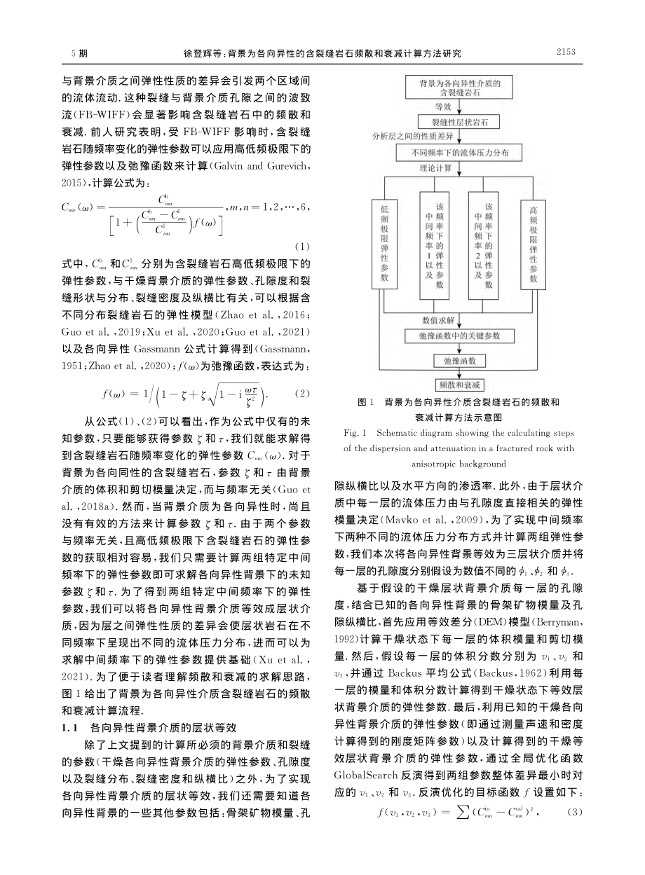 背景为各向异性的含裂缝岩石频散和衰减计算方法研究_徐登辉.pdf_第3页