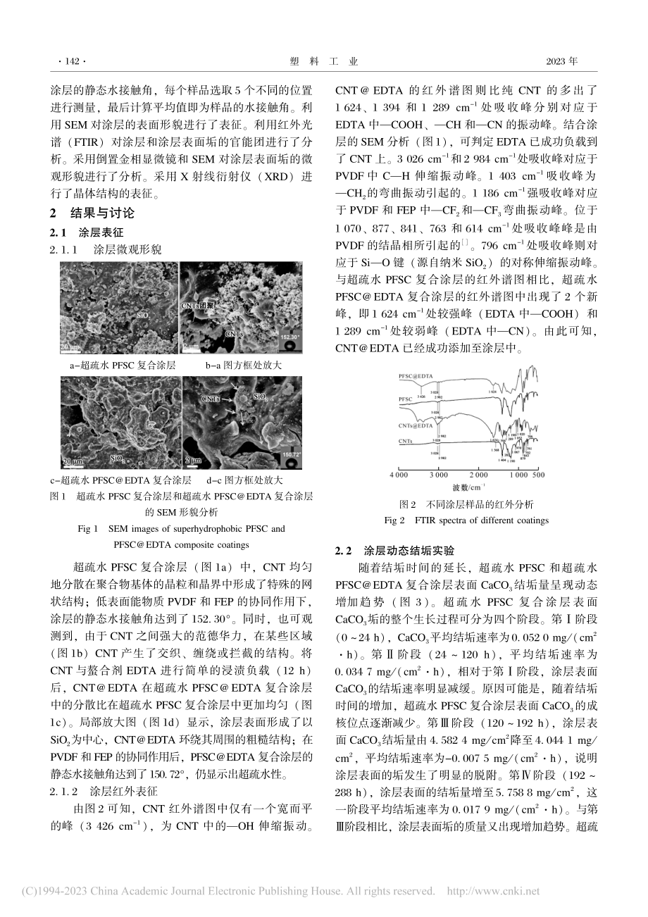 超疏水PVDF_FEP_S...层的制备及动态防垢性能研究_钱慧娟.pdf_第3页