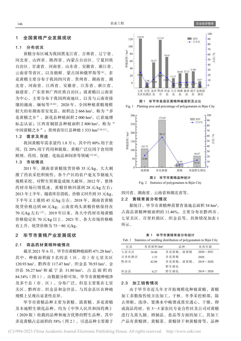 毕节市黄精产业发展现状及对策建议_成忠均.pdf_第2页