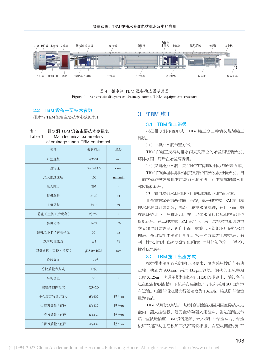 TBM在抽水蓄能电站排水洞中的应用_潘福营.pdf_第3页