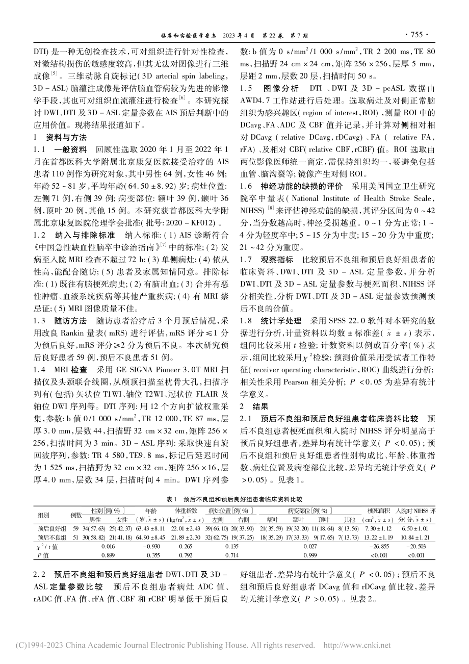 DWI、DTI及3D-AS...AIS预后判断中的应用价值_陈玉昆.pdf_第2页