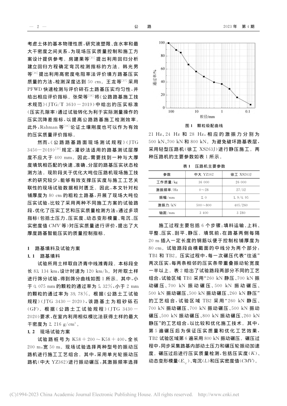 大厚度粗粒土路基智能压实质量控制标准研究_张荣华.pdf_第2页