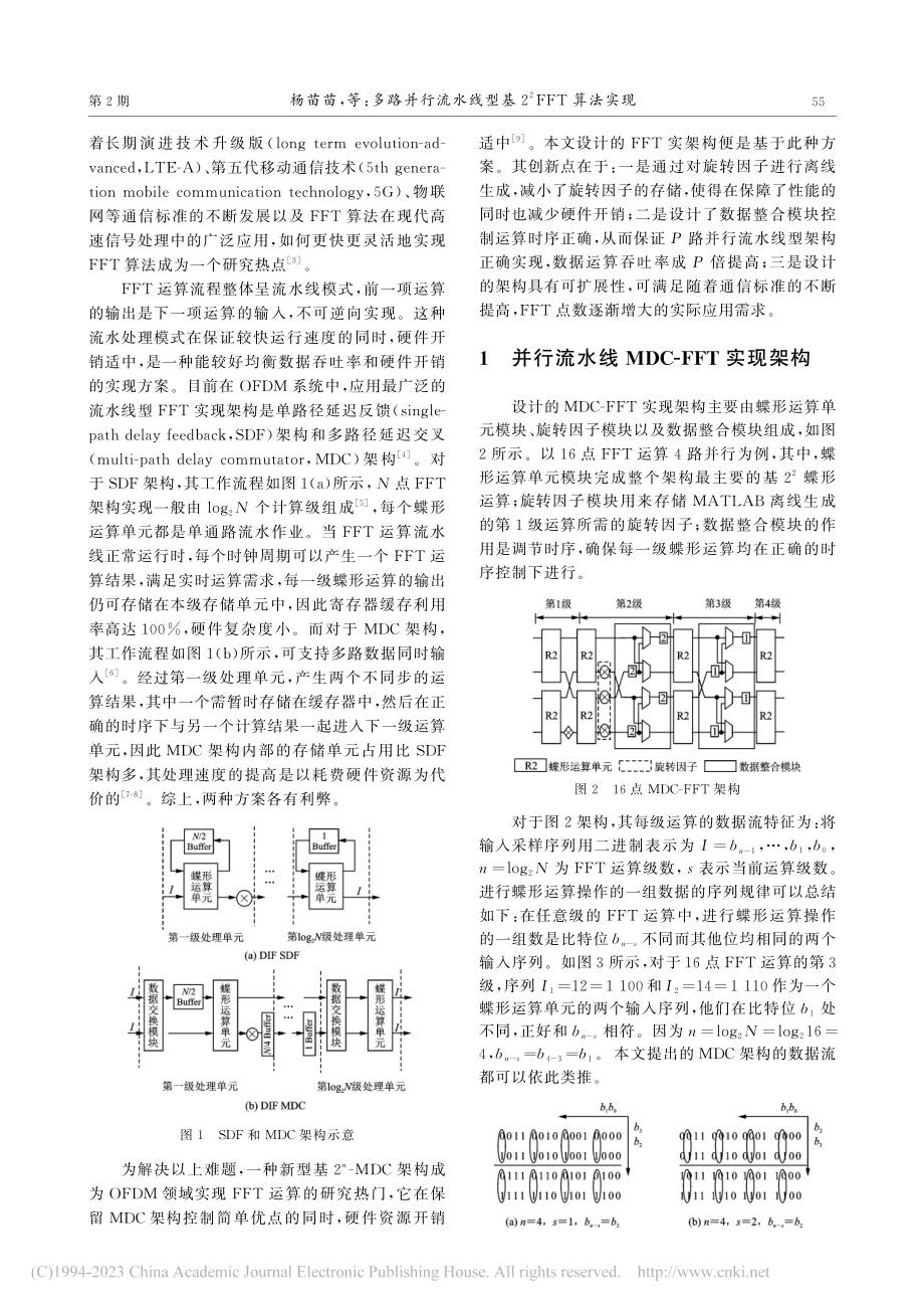 多路并行流水线型基2-2FFT算法实现_杨苗苗.pdf_第2页