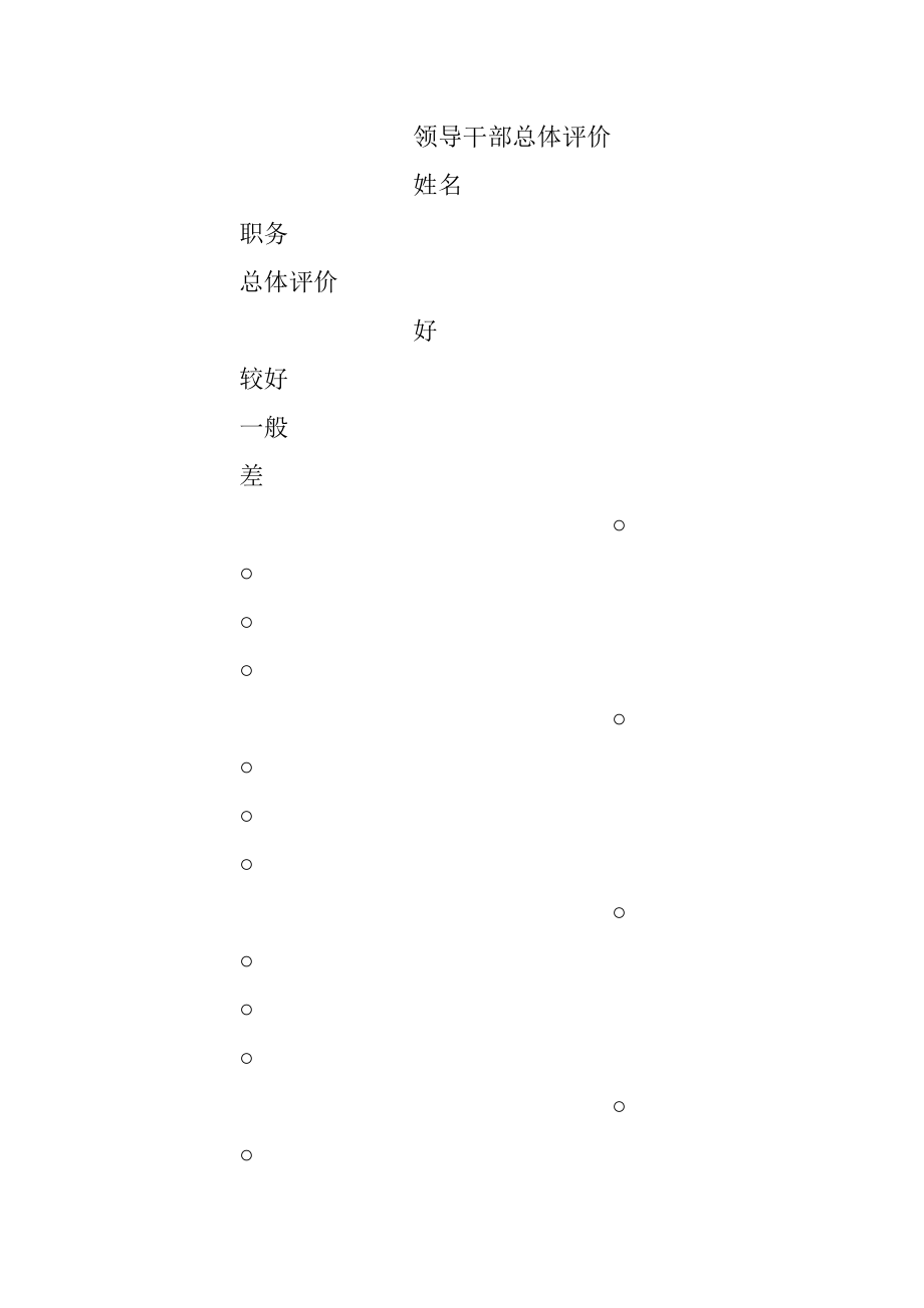 领导班子和领导干部政治素质考察测评表.docx_第2页