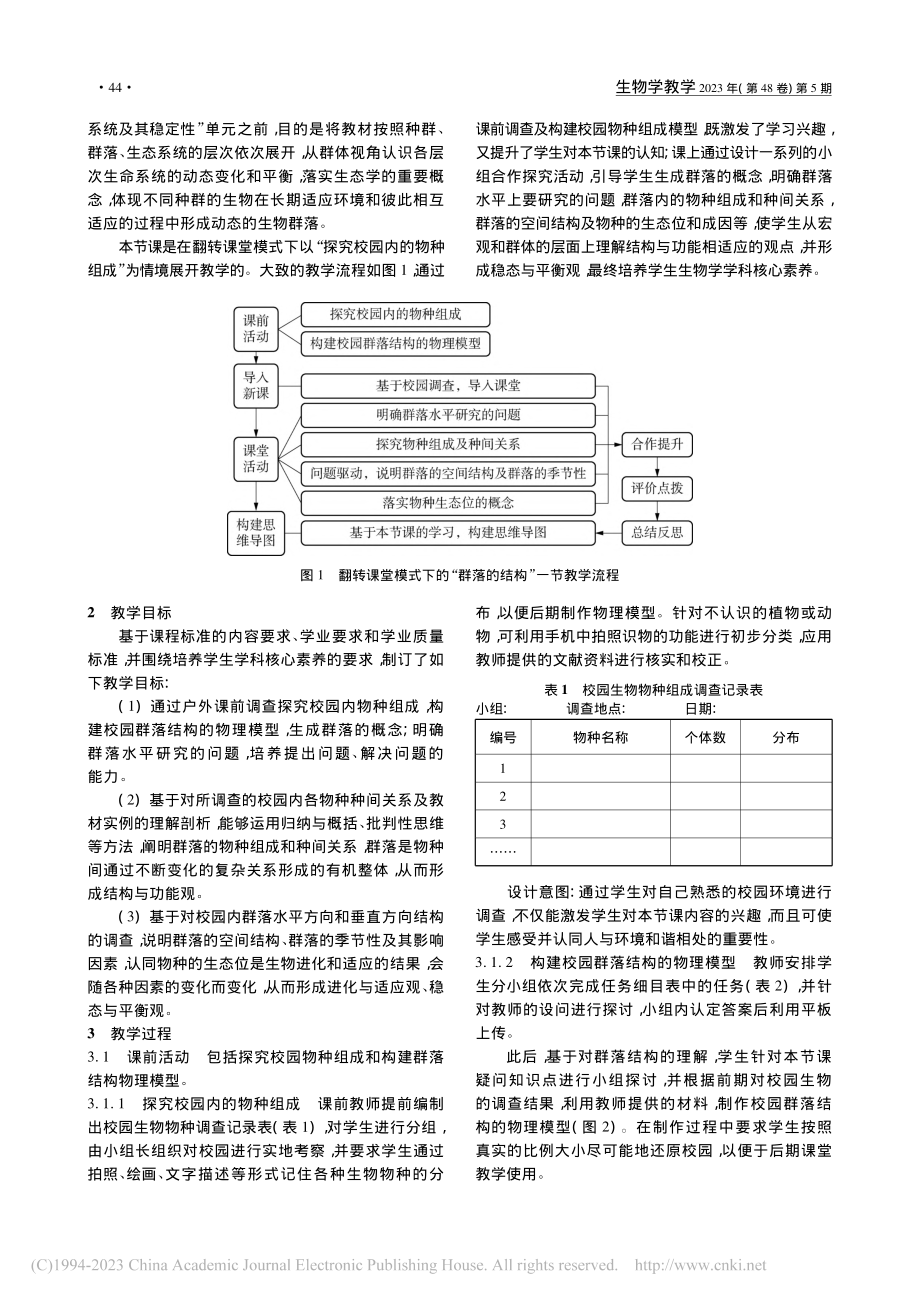 翻转课堂模式下“群落的结构”教学设计_李猛.pdf_第2页