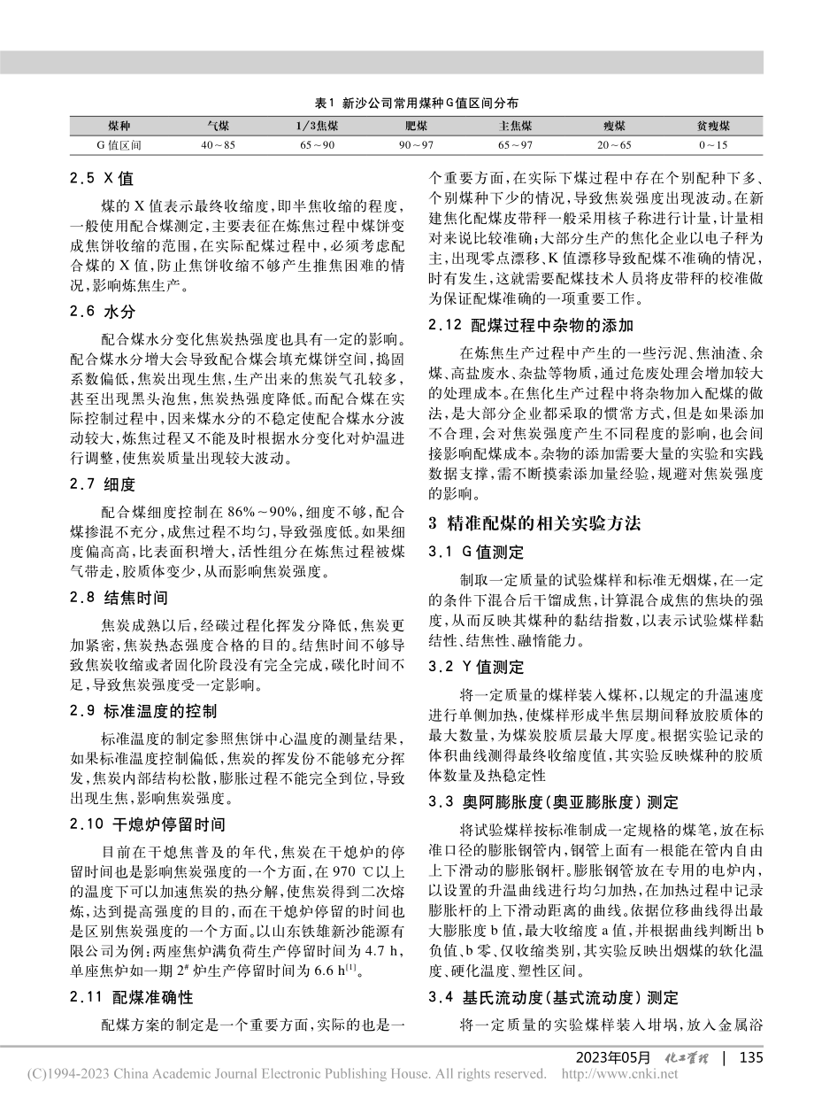 捣固焦炭热态强度的影响因素与精准配煤措施_吴延锐.pdf_第2页