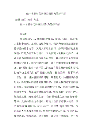 做一名新时代新担当新作为的好干部.docx