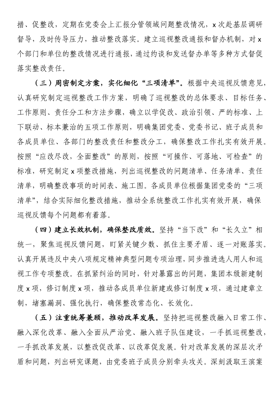 保险（集团）公司委员会关于巡视整改进展情况通报.docx_第2页