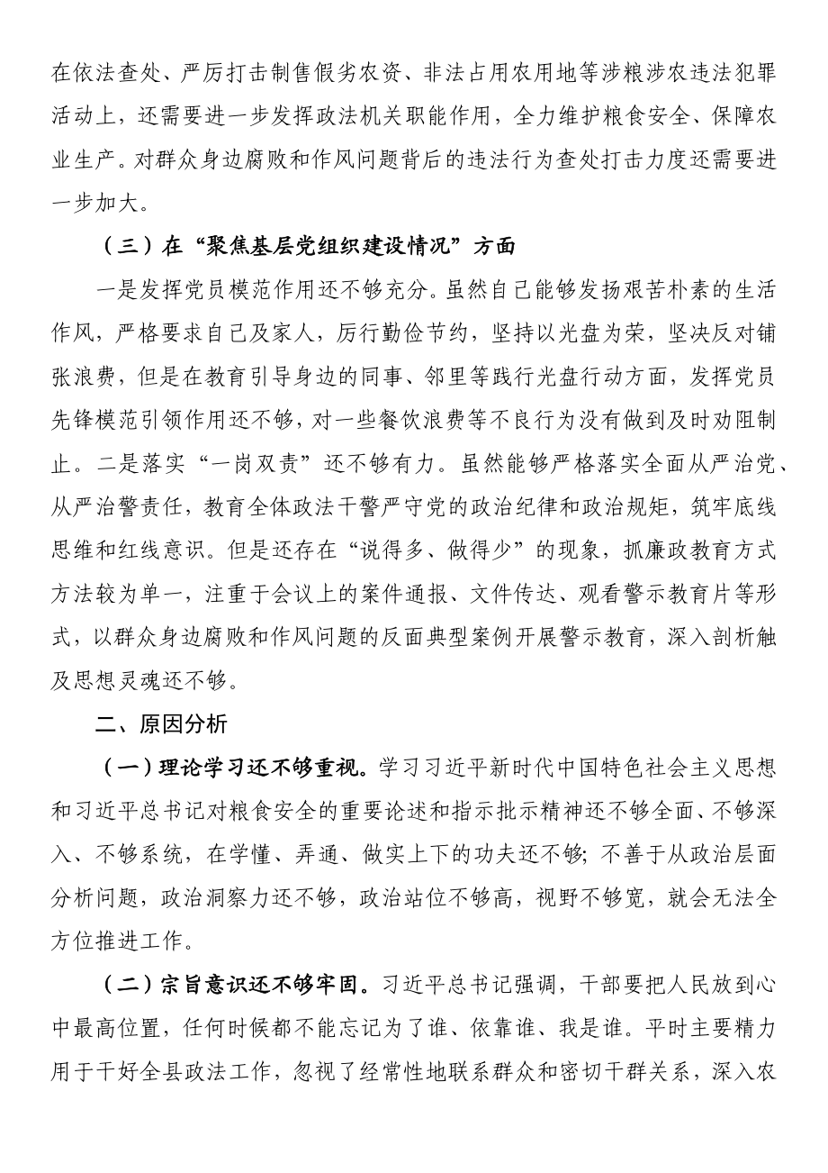 巡察整改专题民主生活会对照检查材料.docx_第2页