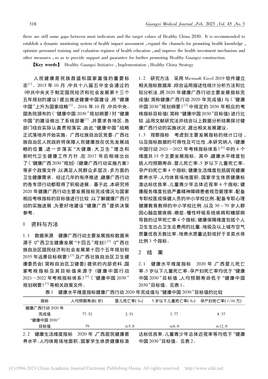 2020年健康广西行动的实施状况研究_陈布彤.pdf_第2页