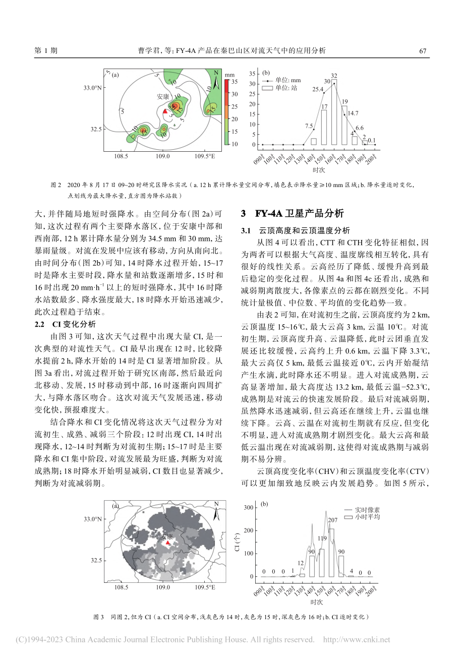 FY-4A产品在秦巴山区对流天气中的应用分析_曹学君.pdf_第3页