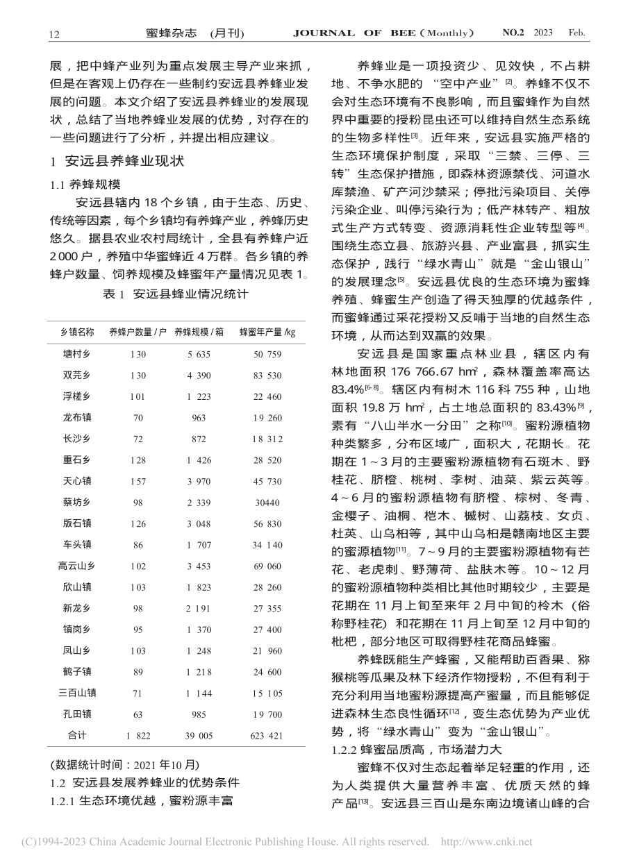 安远县养蜂业发展现状及建议_王守程.pdf_第2页