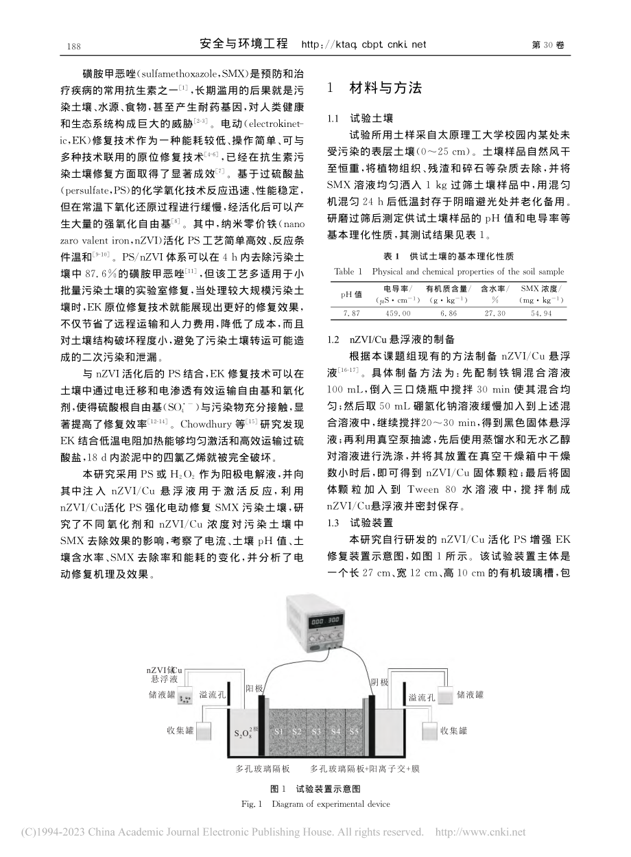 nZVI_Cu活化过硫酸盐...胺甲恶唑污染土壤的机理研究_陈靖雯.pdf_第2页