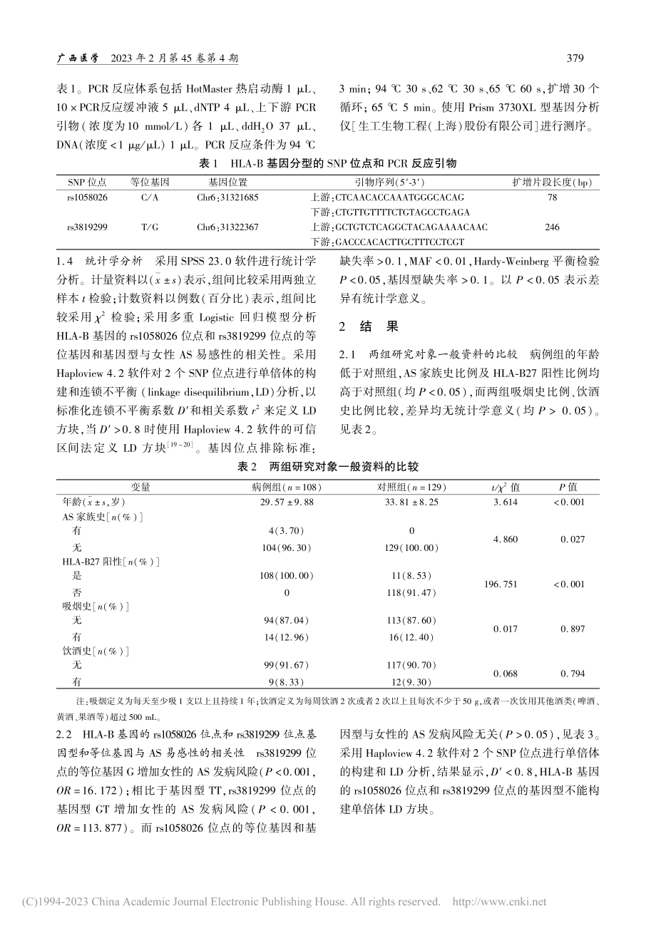 HLA-B基因rs1058...性强直性脊柱炎易感性的关系_陈首.pdf_第3页