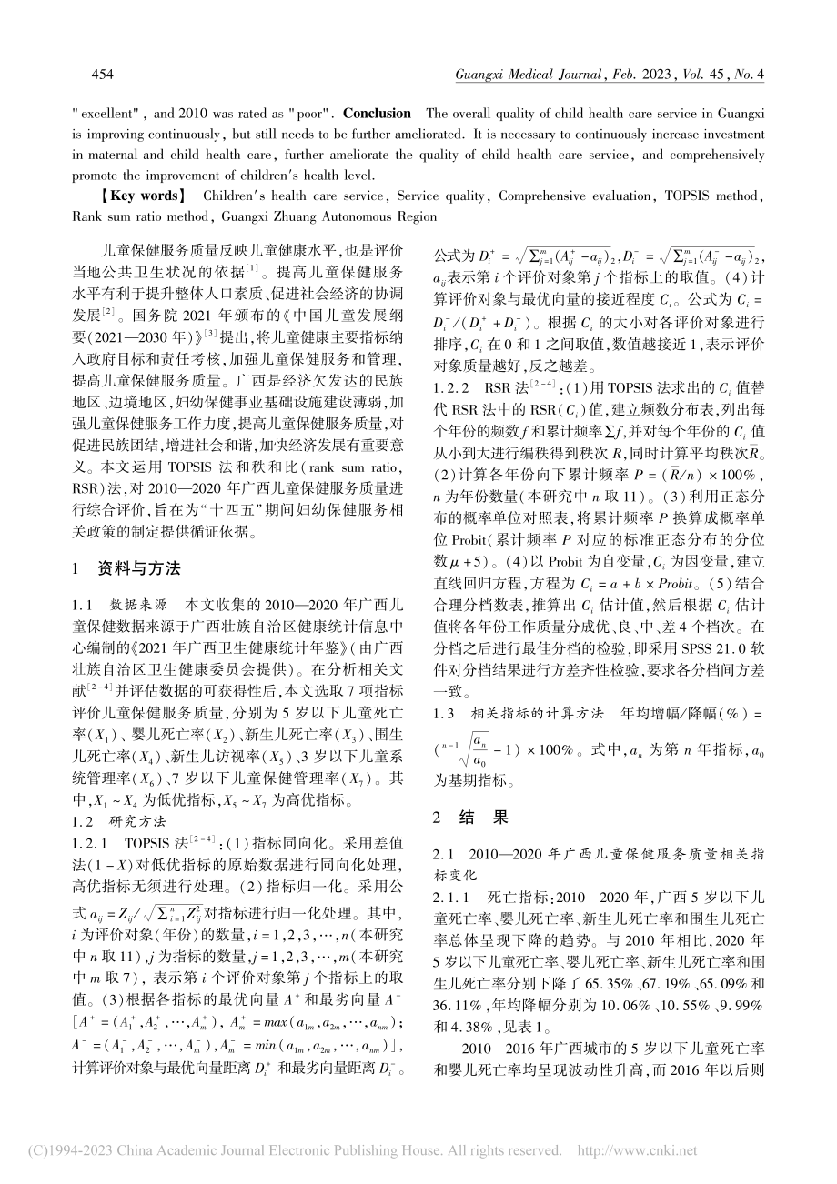 2010—2020年广西儿童保健服务质量综合评价_祝碧莲.pdf_第2页