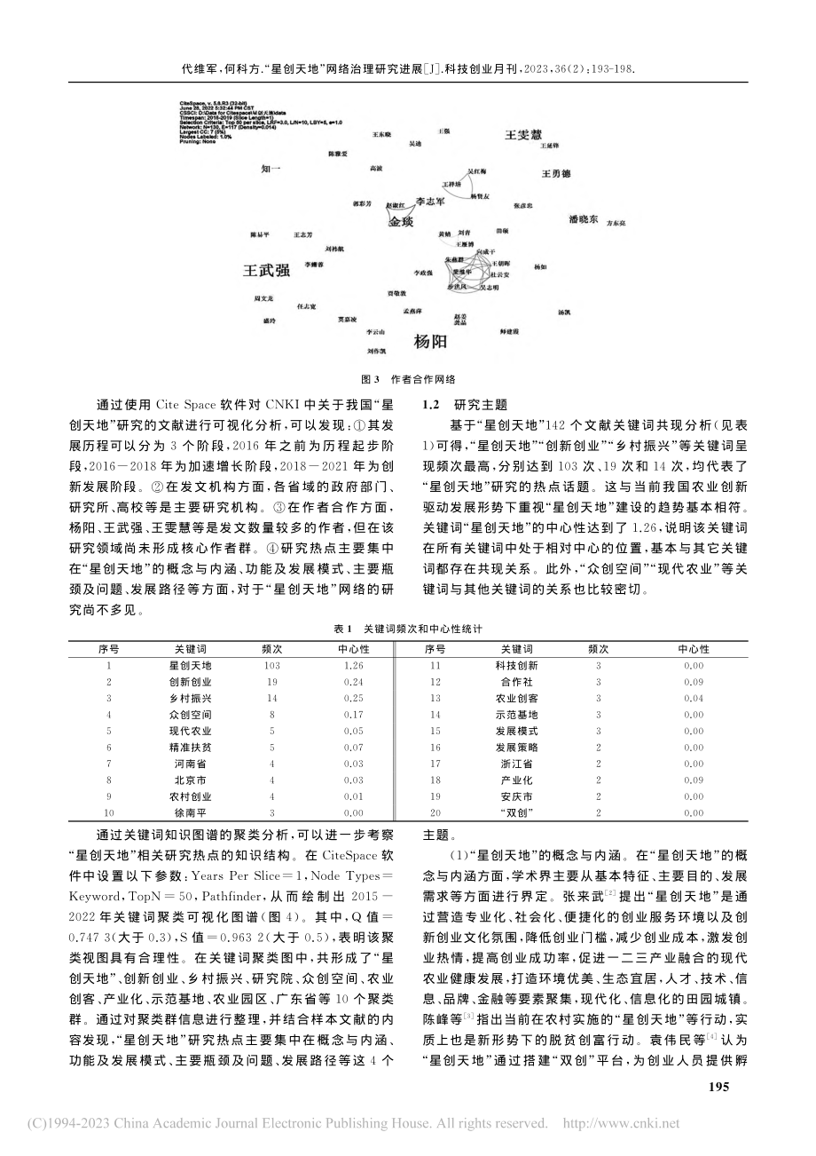 “星创天地”网络治理研究进展_代维军.pdf_第3页