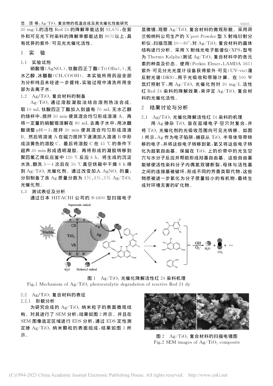 Ag_TiO_2复合物的低温合成及其光催化性能研究_范顶.pdf_第2页