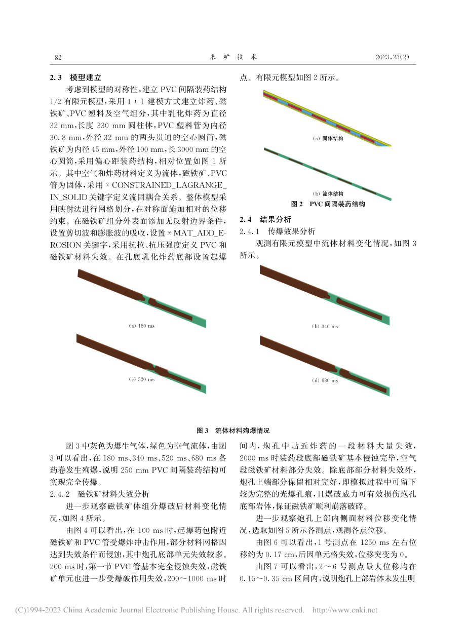 PVC间隔装药光面爆破技术在掘进爆破中的应用_姜家明.pdf_第3页